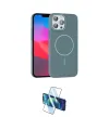 ieg™ iPhone 15 Pro Max Kılıf Siluet Doku Özel Seri - Siyah 3D Antistatik Seramik Nano Ekran Koruyucu