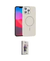 ieg™ iPhone 15 Pro Max Kılıf Siluet Doku Özel Seri - Siyah Bilvis 3D Cam Ekran Koruyucu