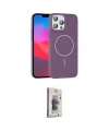 ieg™ iPhone 15 Pro Max Kılıf Siluet Doku Özel Seri - Siyah Bilvis 3D Cam Ekran Koruyucu
