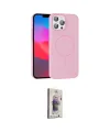 ieg™ iPhone 15 Pro Max Kılıf Siluet Doku Özel Seri - Siyah Bilvis 3D Cam Ekran Koruyucu