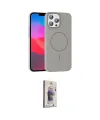 ieg™ iPhone 15 Pro Max Kılıf Siluet Doku Özel Seri - Siyah Bilvis 3D Cam Ekran Koruyucu