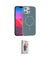 ieg™ iPhone 15 Pro Max Kılıf Siluet Doku Özel Seri - Siyah Bilvis 3D Cam Ekran Koruyucu