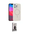 ieg™ iPhone 15 Pro Max Kılıf Siluet Doku Özel Seri - Siyah Bilvis Hayalet Cam Ekran Koruyucu