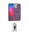 ieg™ iPhone 15 Pro Max Kılıf Siluet Doku Özel Seri - Siyah Bilvis Hayalet Cam Ekran Koruyucu