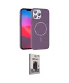 ieg™ iPhone 15 Pro Max Kılıf Siluet Doku Özel Seri - Siyah Bilvis Hayalet Cam Ekran Koruyucu