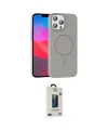 ieg™ iPhone 15 Pro Max Kılıf Siluet Doku Özel Seri - Siyah Bilvis Hayalet Cam Ekran Koruyucu