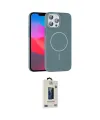 ieg™ iPhone 15 Pro Max Kılıf Siluet Doku Özel Seri - Siyah Bilvis Hayalet Cam Ekran Koruyucu