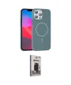 ieg™ iPhone 15 Pro Max Kılıf Siluet Doku Özel Seri - Siyah Bilvis Hayalet Cam Ekran Koruyucu