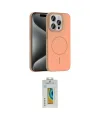 ieg™ iPhone 15 Pro Max Kılıf Siluet Doku Özel Seri - Siyah Polymer Nano Ekran Koruyucu