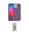 ieg™ iPhone 15 Pro Max Kılıf Siluet Doku Özel Seri - Siyah Polymer Nano Ekran Koruyucu