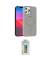 ieg™ iPhone 15 Pro Max Kılıf Siluet Doku Özel Seri - Siyah Polymer Nano Ekran Koruyucu