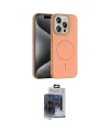 ieg™ iPhone 15 Pro Max Kılıf Siluet Doku Özel Seri - Siyah Vanessa Magic Cam