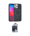 ieg™ iPhone 15 Pro Max Kılıf Siluet Doku Özel Seri - Siyah Vanessa Magic Cam