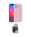 ieg™ iPhone 15 Pro Max Kılıf Siluet Doku Özel Seri - Siyah Vanessa Magic Cam