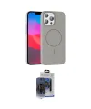ieg™ iPhone 15 Pro Max Kılıf Siluet Doku Özel Seri - Siyah Vanessa Magic Cam