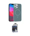 ieg™ iPhone 15 Pro Max Kılıf Siluet Doku Özel Seri - Siyah Vanessa Magic Cam
