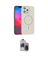 ieg™ iPhone 15 Pro Max Kılıf Siluet Doku Özel Seri - Siyah Vanessa Magic Hayalet Cam
