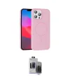 ieg™ iPhone 15 Pro Max Kılıf Siluet Doku Özel Seri - Siyah Vanessa Magic Hayalet Cam