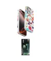 ieg™ iPhone 15 Pro Max Kılıf Siluet Doku - Siyah 360 Mat Full Body Arka Koruyucu