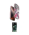 ieg™ iPhone 15 Pro Max Kılıf Siluet Doku - Siyah 360 Mat Full Body Arka Koruyucu