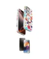 ieg™ iPhone 15 Pro Max Kılıf Siluet Doku - Siyah 3D Antistatik Mat Seramik Nano Ekran Koruyucu