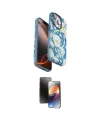 ieg™ iPhone 15 Pro Max Kılıf Siluet Doku - Siyah 3D Antistatik Mat Seramik Nano Ekran Koruyucu