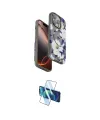 ieg™ iPhone 15 Pro Max Kılıf Siluet Doku - Siyah 3D Antistatik Seramik Nano Ekran Koruyucu