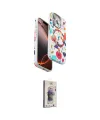 ieg™ iPhone 15 Pro Max Kılıf Siluet Doku - Siyah Bilvis 3D Cam Ekran Koruyucu