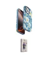 ieg™ iPhone 15 Pro Max Kılıf Siluet Doku - Siyah Bilvis 3D Cam Ekran Koruyucu