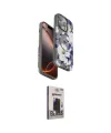 ieg™ iPhone 15 Pro Max Kılıf Siluet Doku - Siyah Bilvis Hayalet Cam Ekran Koruyucu