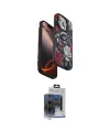 ieg™ iPhone 15 Pro Max Kılıf Siluet Doku - Siyah Vanessa Magic Cam