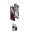 ieg™ iPhone 15 Pro Max Kılıf Siluet Doku - Siyah Vanessa Magic Hayalet Cam