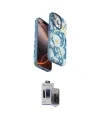 ieg™ iPhone 15 Pro Max Kılıf Siluet Doku - Siyah Vanessa Magic Hayalet Cam