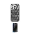 ieg™ iPhone 15 Pro Max Kılıf Siluet Form Serisi - Siyah 3D Antistatik Hayalet Cam Ekran Koruyucu
