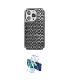 ieg™ iPhone 15 Pro Max Kılıf Siluet Form Serisi - Siyah 3D Antistatik Seramik Nano Ekran Koruyucu
