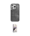 ieg™ iPhone 15 Pro Max Kılıf Siluet Form Serisi - Siyah Bilvis 3D Mat Cam Ekran Koruyucu