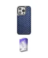 ieg™ iPhone 15 Pro Max Kılıf Siluet Form Serisi - Siyah Bilvis 5in1 3D Magic Cam Ekran Koruyucu