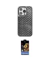 ieg™ iPhone 15 Pro Max Kılıf Siluet Form Serisi - Siyah Buffer Hayalet Cam Ekran Koruyucu