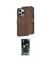 ieg™ iPhone 15 Pro Max Kılıf Siluet Işık Serisi - Siyah 360 Mat Full Body Arka Koruyucu