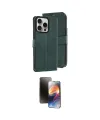 ieg™ iPhone 15 Pro Max Kılıf Siluet Işık Serisi - Siyah 3D Antistatik Mat Seramik Nano Ekran Koruyucu