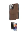 ieg™ iPhone 15 Pro Max Kılıf Siluet Işık Serisi - Siyah 3D Antistatik Mat Seramik Nano Ekran Koruyucu