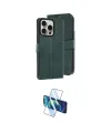 ieg™ iPhone 15 Pro Max Kılıf Siluet Işık Serisi - Siyah 3D Antistatik Seramik Nano Ekran Koruyucu