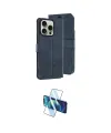 ieg™ iPhone 15 Pro Max Kılıf Siluet Işık Serisi - Siyah 3D Antistatik Seramik Nano Ekran Koruyucu