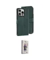 ieg™ iPhone 15 Pro Max Kılıf Siluet Işık Serisi - Siyah Bilvis 3D Cam Ekran Koruyucu