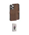 ieg™ iPhone 15 Pro Max Kılıf Siluet Işık Serisi - Siyah Bilvis 3D Cam Ekran Koruyucu