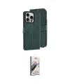ieg™ iPhone 15 Pro Max Kılıf Siluet Işık Serisi - Siyah Bilvis 3D Mat Cam Ekran Koruyucu