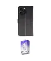 ieg™ iPhone 15 Pro Max Kılıf Siluet Işık Serisi - Siyah Bilvis 5in1 3D Magic Cam Ekran Koruyucu