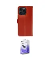 ieg™ iPhone 15 Pro Max Kılıf Siluet Işık Serisi - Siyah Bilvis 5in1 5D Magic Hayalet Cam Ekran Koruyucu