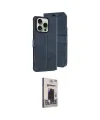 ieg™ iPhone 15 Pro Max Kılıf Siluet Işık Serisi - Siyah Bilvis Hayalet Cam Ekran Koruyucu