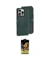 ieg™ iPhone 15 Pro Max Kılıf Siluet Işık Serisi - Siyah Buffer Cam Ekran Koruyucu